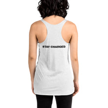 Load image into Gallery viewer, CHISEL FITNESS "STAY CHARGED" Women's Racerback Tank